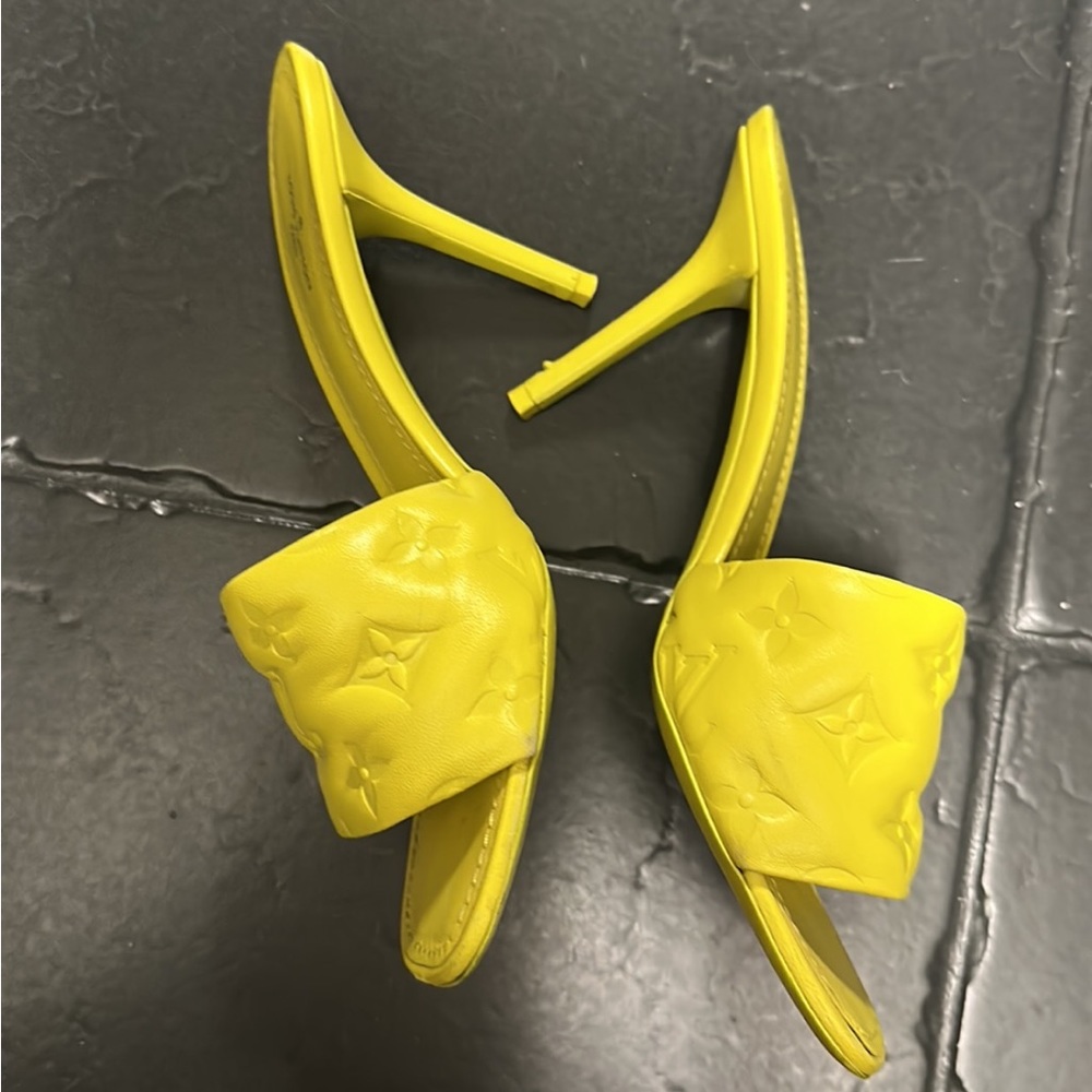 Louis Vuitton Monogram Embossed Heels